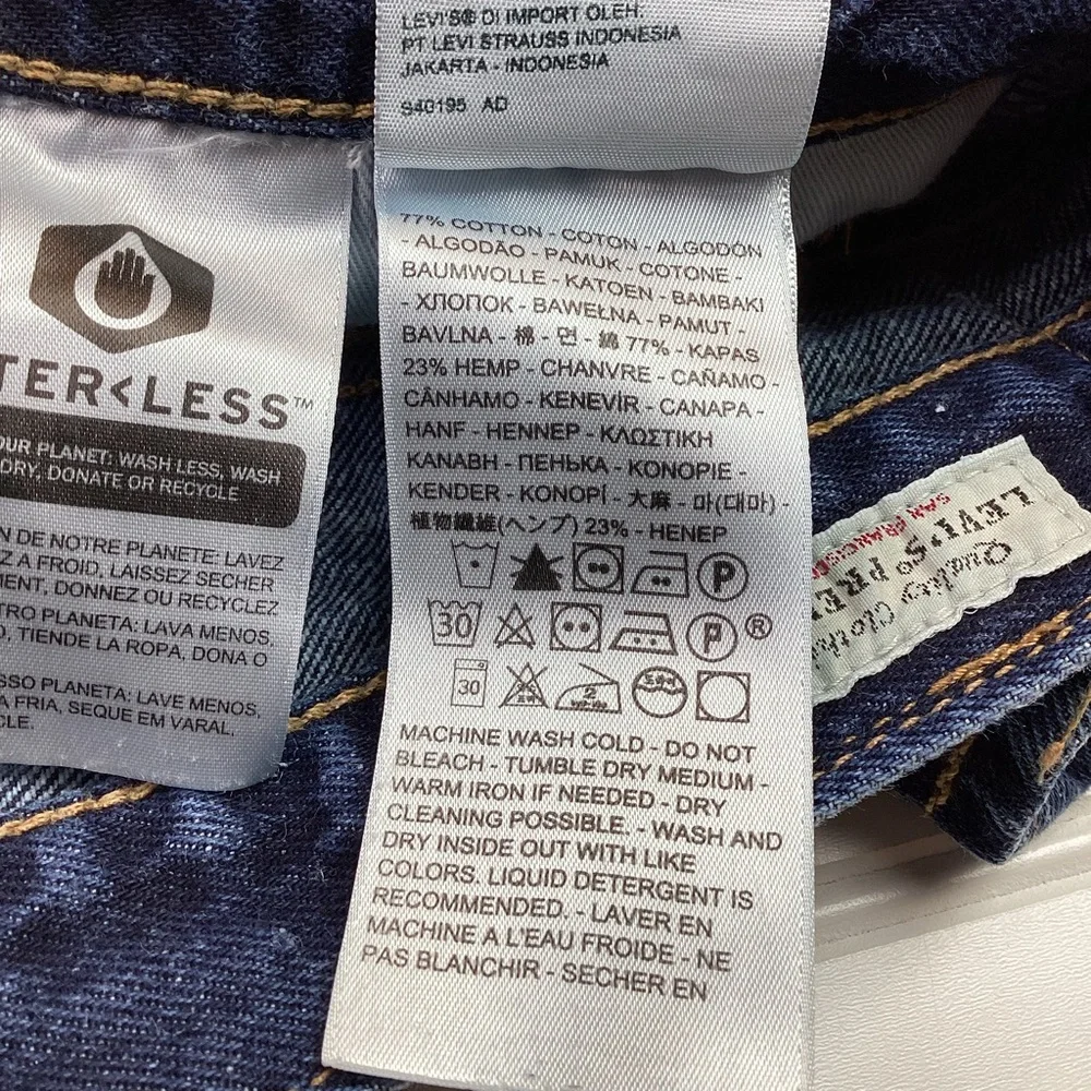 Levi’s Premium Capital E Stay Loose Cropped Jeans Blue